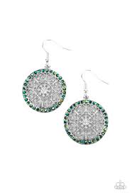 Bollywood Ballroom - Green Earring - Paparazzi - Dare2bdazzlin N Jewelry