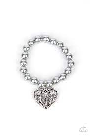 Cutely Crushing Silver Bracelet - Paparazzi - Dare2bdazzlin N Jewelry