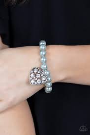 Cutely Crushing Silver Bracelet - Paparazzi - Dare2bdazzlin N Jewelry
