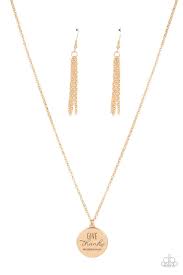 Give Thanks Gold Necklace - Paparazzi - Dare2bdazzlin N Jewelry