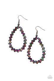 Striking RESPLENDENCE Multi Earring - Paparazzi - Dare2bdazzlin N Jewelry