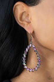 Striking RESPLENDENCE Multi Earring - Paparazzi - Dare2bdazzlin N Jewelry