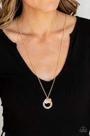 Full of Faith Gold Necklace - Paparazzi - Dare2bdazzlin N Jewelry