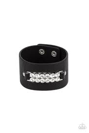 Runway Rebellion Black Urban Bracelet - Paparazzi - Dare2bdazzlin N Jewelry