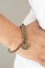 Load image into Gallery viewer, Believe and Let Go Brass Bracelet - Paparazzi - Dare2bdazzlin N Jewelry

