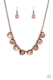 Dreamy Decorum Copper Necklace - Paparazzi - Dare2bdazzlin N Jewelry