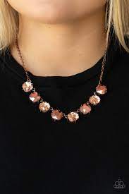 Dreamy Decorum Copper Necklace - Paparazzi - Dare2bdazzlin N Jewelry