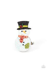 Let It Snow Multi Hair Clip - Paparazzi - Dare2bdazzlin N Jewelry