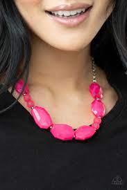 Melrose Melody Pink Necklace - Paparazzi - Dare2bdazzlin N Jewelry