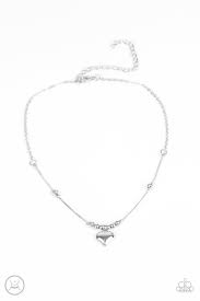 Casual Crush Silver Choker - Paparazzi - Dare2bdazzlin N Jewelry