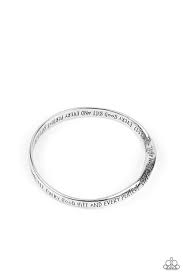Perfect Present Silver Bracelet - Paparazzi - Dare2bdazzlin N Jewelry
