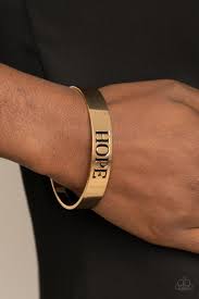 Hope Makes The World Go Round Gold Bracelet - Paparazzi - Dare2bdazzlin N Jewelry