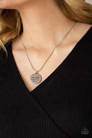 Be Still Silver Necklace - Paparazzi - Dare2bdazzlin N Jewelry