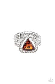 Elevated Engagement Brown Ring - Paparazzi - Dare2bdazzlin N Jewelry