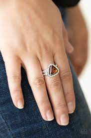 Elevated Engagement Brown Ring - Paparazzi - Dare2bdazzlin N Jewelry