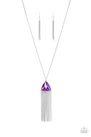 Proudly Prismatic Pink Necklace - Paparazzi - Dare2bdazzlin N Jewelry