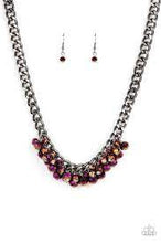 Load image into Gallery viewer, Galactic Knockout Purple Necklace - Paparazzi - Dare2bdazzlin N Jewelry
