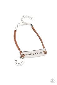 Believe and Let Go Brown Urban Bracelet - Paparazzi - Dare2bdazzlin N Jewelry