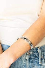 Load image into Gallery viewer, Hope Makes the World Go Round Black Bracelet - Paparazzi - Dare2bdazzlin N Jewelry
