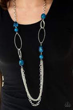Load image into Gallery viewer, Pleasant Promenade Blue Necklace - Paparazzi - Dare2bdazzlin N Jewelry
