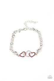 Desirable Dazzle Red Bracelet - Paparazzi - Dare2bdazzlin N Jewelry