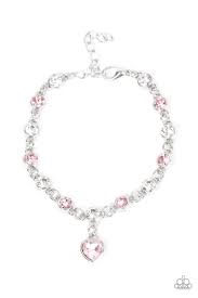 Truly Lovely Pink Bracelet - Paparazzi - Dare2bdazzlin N Jewelry