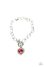 Till DAZZLE Do Us Part Red Bracelet - Paparazzi - Dare2bdazzlin N Jewelry