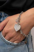 Load image into Gallery viewer, Declaration of Love White Bracelet - Paparazzi - Dare2bdazzlin N Jewelry
