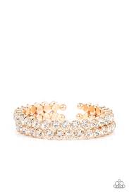 Megawatt Majesty Gold Bracelet - Paparazzi - Dare2bdazzlin N Jewelry