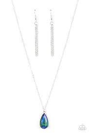 Interstellar Royal Green Necklace - Paparazzi - Dare2bdazzlin N Jewelry