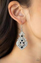 Load image into Gallery viewer, Royal Hustle Blue Earring - Paparazzi - Dare2bdazzlin N Jewelry
