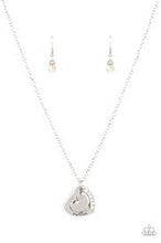 Load image into Gallery viewer, Happily Heartwarming White Necklace - Paparazzi - Dare2bdazzlin N Jewelry
