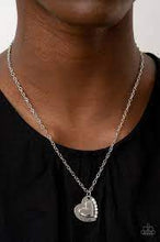 Load image into Gallery viewer, Happily Heartwarming White Necklace - Paparazzi - Dare2bdazzlin N Jewelry
