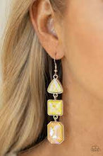 Load image into Gallery viewer, Cosmic Culture Yellow Earring - Paparazzi - Dare2bdazzlin N Jewelry
