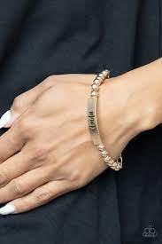 Mom Squad Gold Bracelet - Paparazzi - Dare2bdazzlin N Jewelry