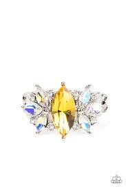 Luxury Luster Yellow Ring - Paparazzi - Dare2bdazzlin N Jewelry