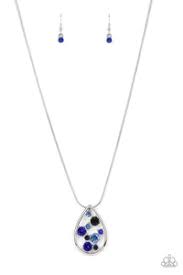 Seasonal Sophistication Blue Necklace - Paparazzi - Dare2bdazzlin N Jewelry
