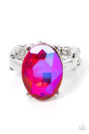 Updated Dazzle Pink Ring - Paparazzi - Dare2bdazzlin N Jewelry