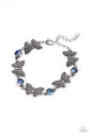 Has a WING to it Blue Bracelet - Paparazzi - Dare2bdazzlin N Jewelry