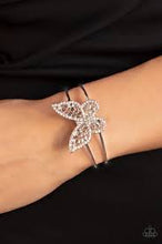Load image into Gallery viewer, Butterfly Bella White Bracelet - Paparazzi - Dare2bdazzlin N Jewelry
