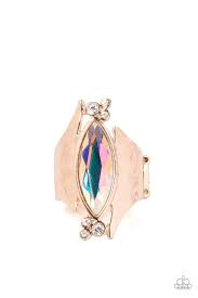 Planetary Paradise Rose Gold Ring - Paparazzi - Dare2bdazzlin N Jewelry