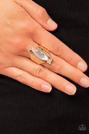 Planetary Paradise Rose Gold Ring - Paparazzi - Dare2bdazzlin N Jewelry