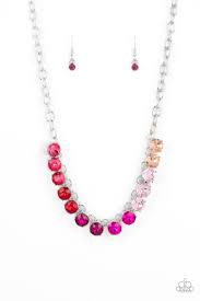 Rainbow Resplendence Pink Necklace - Paparazzi - Dare2bdazzlin N Jewelry