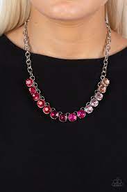 Rainbow Resplendence Pink Necklace - Paparazzi - Dare2bdazzlin N Jewelry