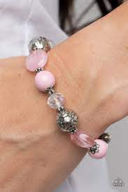 Pretty Pink Persuasion Pink Bracelet - Paparazzi - Dare2bdazzlin N Jewelry