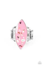 Oceanic Odyssey Pink Ring - Paparazzi - Dare2bdazzlin N Jewelry