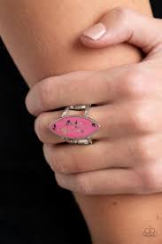 Oceanic Odyssey Pink Ring - Paparazzi - Dare2bdazzlin N Jewelry