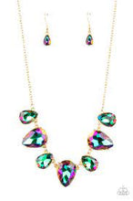 Load image into Gallery viewer, Otherworldly Opulence Gold Necklace - Paparazzi - Dare2bdazzlin N Jewelry
