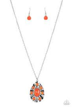 Load image into Gallery viewer, Blissfully Bohemian Orange Necklace - Paparazzi - Dare2bdazzlin N Jewelry

