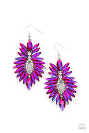 Turn Up the Luxe Pink Earring - Paparazzi - Dare2bdazzlin N Jewelry